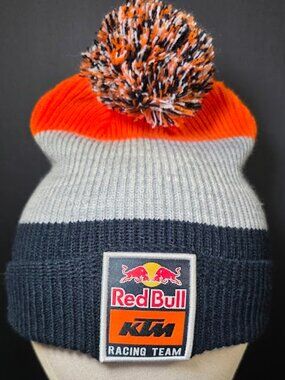 KTM Red Bull Racing Team New Era Stripe Pom Beanie OS